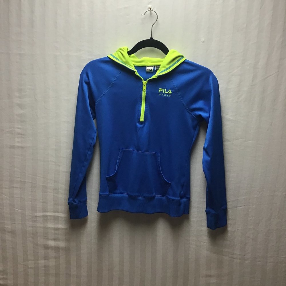 Fila sport zip up jersey kids size 10/12